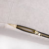 Close-up of an oat linen dog bed zipper showing the quality and detail of the fabric and stitching