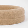 XL beige dog bed with soft, textured fabric for comfort