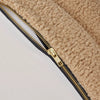 Close-up of a beige dog bed zipper detail from Barney Bed Australia