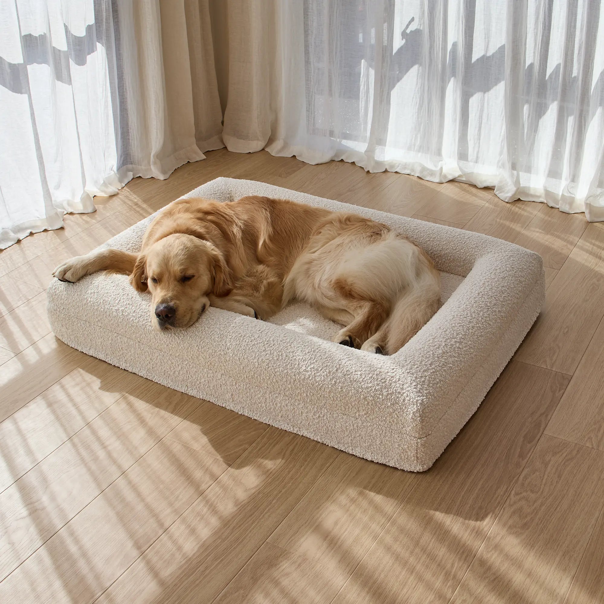 Large Barney Bed with Bouclé Cover